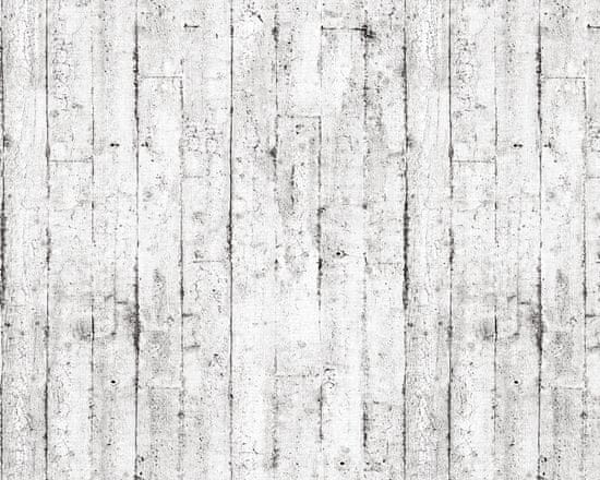EDEM Vliesová tapeta imitace dřeva EDEM 81108BR05 matná bílá šedá hnědá 5,33 m2