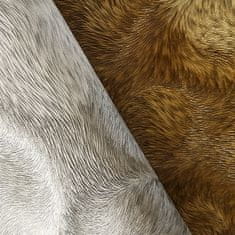 Profhome Tapeta exotické vzory Profhome 822305 plastická lesklá bronzová krémová khaki 5,33 m2