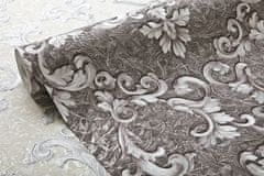 EDEM Vliesové tapety baroko EDEM 9085-29 plastický duhově proměnlivý kolor šedá stříbrná platinová 10,65 m2