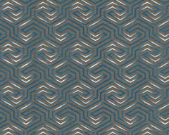 EDEM Tapeta s geometrickým vzorem EDEM 84114BR92 lehce reliéfná s kovovými akcenty hnědá křemenná šedá perleťová chrpově modrá stříbrná 10,65 m2