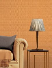 Profhome Vliesová tapeta s geometrickým vzorem Profhome DE120036-DI plastická lesklá oranžová stříbrná m2