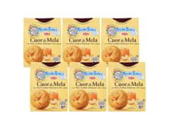 sarcia.eu MULINO BIANCO Cuor di Mela - Křehké pečivo, máslové sušenky plněné jablečnou marmeládou 300g 1 balení