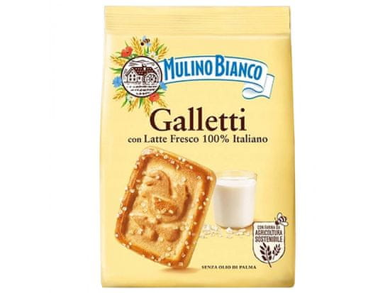 Mulino Bianco MULINO BIANCO Galletti - Křehké sušenky s cukrem 350g