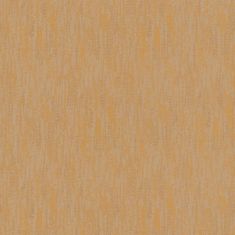 Profhome Textilní tapeta jednobarevná Profhome 366792-GU lehce reliéfná lesklá oranžová hnědá 7,035 m2