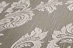 Profhome Textilní tapeta s barokním vzorem Profhome 956306-GU reliefná matná šedá béžová 5,33 m2