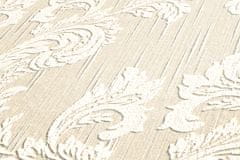 Profhome Textilní tapeta s barokním vzorem Profhome 956307-GU reliefná matná krémová béžová 5,33 m2