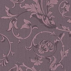 Profhome Textilní tapeta rostlinný motiv Profhome 956335-GU reliefná matná fialová 5,33 m2