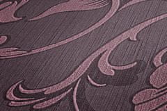 Profhome Textilní tapeta rostlinný motiv Profhome 956335-GU reliefná matná fialová 5,33 m2