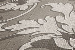 Profhome Textilní tapeta rostlinný motiv Profhome 956336-GU reliefná matná šedá béžová 5,33 m2
