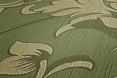 Profhome Textilní tapeta rostlinný motiv Profhome 956334-GU reliefná matná zelená 5,33 m2