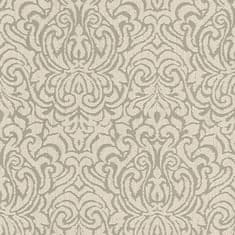 Profhome Textilní tapeta ornament Profhome 961931-GU reliefná matná béžová hnědá 5,33 m2