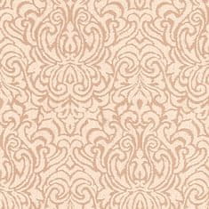Profhome Textilní tapeta ornament Profhome 961934-GU reliefná matná béžová 5,33 m2