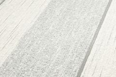 Profhome Textilní tapeta s klasickým vzorem Profhome 961941-GU reliefná matná šedá bílá 5,33 m2