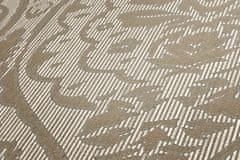 Profhome Textilní tapeta ornament Profhome 961956-GU reliefná matná hnědá béžová 5,33 m2