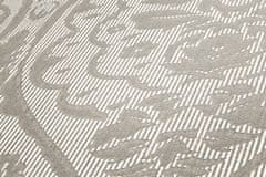 Profhome Textilní tapeta ornament Profhome 961955-GU reliefná matná krémová béžová 5,33 m2