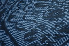 Profhome Textilní tapeta ornament Profhome 961958-GU reliefná matná modrá 5,33 m2