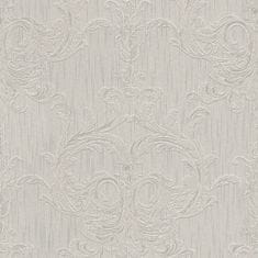 Profhome Textilní tapeta ornament Profhome 961967-GU reliefná matná béžová šedá 5,33 m2