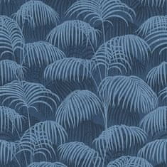 Profhome Textilní tapeta palmy Profhome 961983-GU reliefná matná modrá 5,33 m2