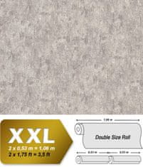 EDEM Vliesová tapeta imitace omítky EDEM 410ST14 lehce reliéfná s kovovými akcenty šedá šedobéžová stříbrná antracitová 10,65 m2
