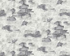 EDEM Vliesová tapeta imitace kamene EDEM 819DN57 lehce reliéfná matná šedá antracitová tmavo šedá 10,65 m2