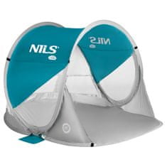 NILLS CAMP samorozkládací plážový stan NC3142 modrozelený