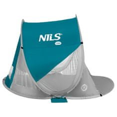 NILLS CAMP samorozkládací plážový stan NC3142 modrozelený