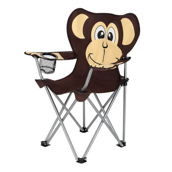 NILLS CAMP dětská skládací židle NC3029 opice