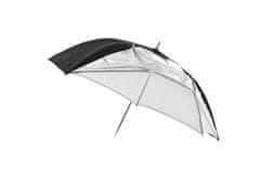 MASSA Deštník 2v1 stříbrný - černý + bílý / difuzor 85cm