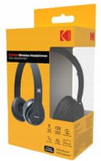 Kodak Sluchátka do uší s mikrofonem, KODAK 500+, Bluetooth, černé