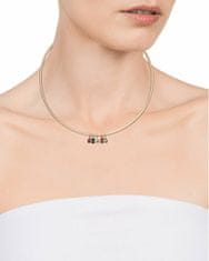Viceroy Pozlacený pevný náhrdelník s kubickými zirkony Chic 14027C01012