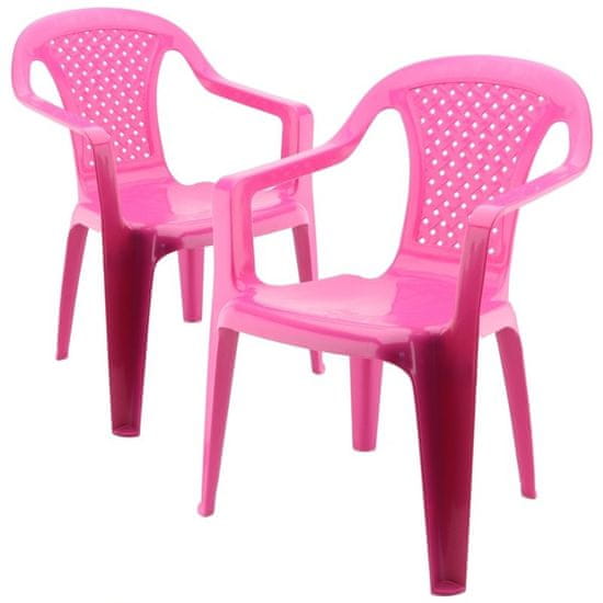 IPAE Sada 2 židličky Progarden - růžová