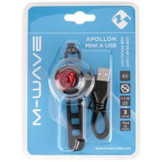 M-Wave blikačka zadní Apollon Mini USB černá