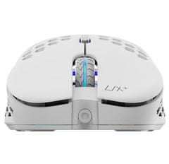 SilentiumPC SPC Gear herní myš LIX+ onyx white / drátová / optická / PMW3360/800-12000dpi / 1000Hz/6 tlačítek / 59g /RGB/ USB / bílá