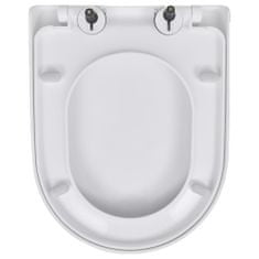 Vidaxl WC sedátka s funkcí pomalého sklápění 2 ks bílá plastová