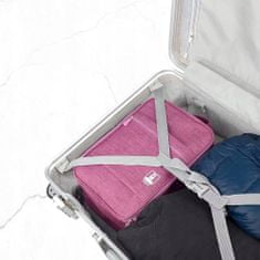 INNA Cestovní organizér na boty do šatní zásuvky barva fialová
