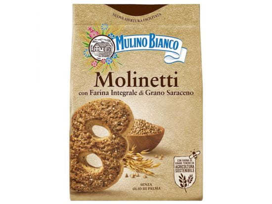Mulino Bianco MULINO BIANCO Molinetti - Italské celozrnné sušenky 800g