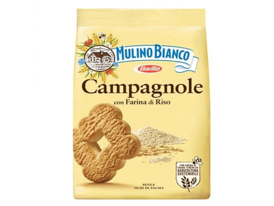 Mulino Bianco MULINO BIANCO Křehké sušenky Campagnole s rýžovou moukou 700g