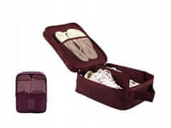 INNA Cestovní taška na boty do kufru šatní taška Organizér Trip Story 12,5 x 20,5 x 29,5 cm barva fialová