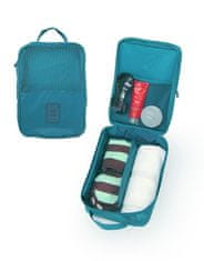 INNA Cestovní taška na boty do kufru šatní taška Organizér Trip Story 12,5 x 20,5 x 29,5 cm barva tyrkysová