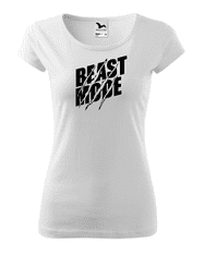 Fenomeno Dámské tričko Beast mode - bílé Velikost: XS