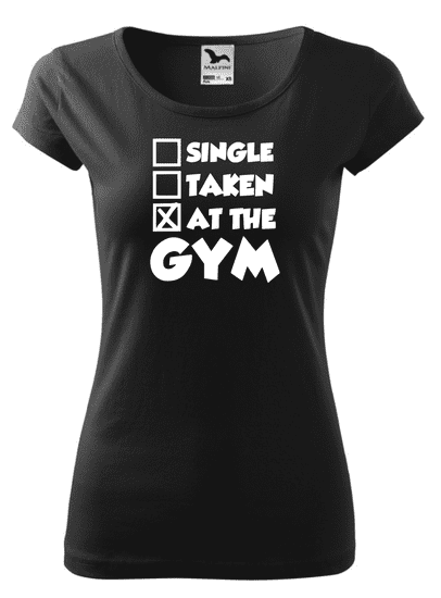 Fenomeno Dámské tričko At the gym - černé Velikost: XS