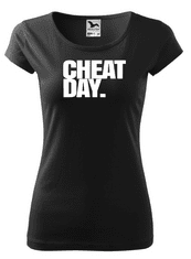 Fenomeno Dámské tričko Cheat day - černé Velikost: S