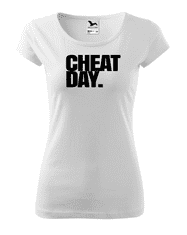 Fenomeno Dámské tričko Cheat day - bílé Velikost: XL