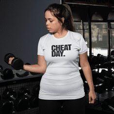 Fenomeno Dámské tričko Cheat day - bílé Velikost: XL