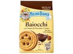 sarcia.eu MULINO BIANCO Baiocchi - křehké sušenky s oříškovým krémem a kakaem 260g 6 balení