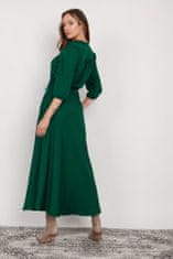 Lanti Lanti Šaty s dlouhým rukávem SUK205 Zelená 34