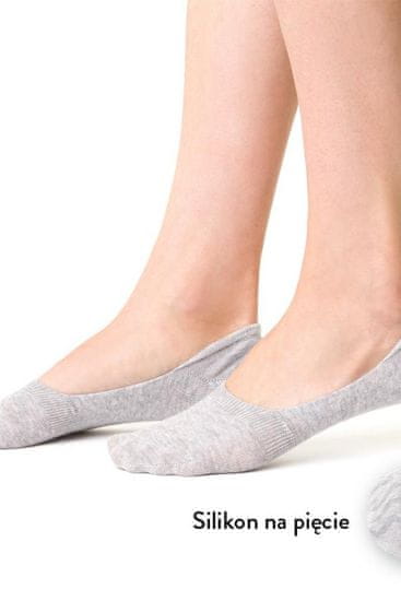 STEVEN Dámské bavlněné ponožky se silikonem 058