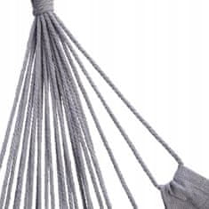 NILLS CAMP Brazilské křeslo, houpačka 130x100cm šedá