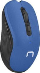 Natec Natec optická myš ROBIN/Cestovní/Optická/1 600 DPI/Bezdrátová USB/Modrá