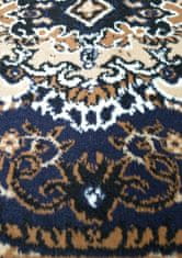 4sleep Běhoun koberec ALFA 06 modrý 1cm až 1,9cm 30/30/100 ALFA Ornamenty 100 Modrá